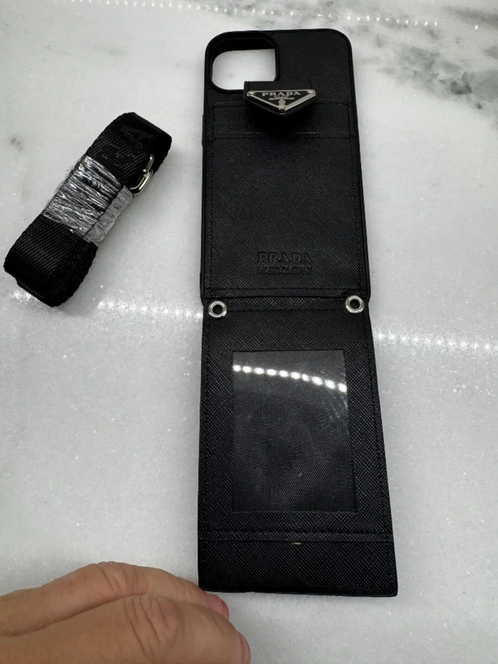 Iphone 14 Prada Phone Case with Strap